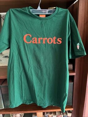 Brand Forest Green Short Sleeve Tee with Orange Logo